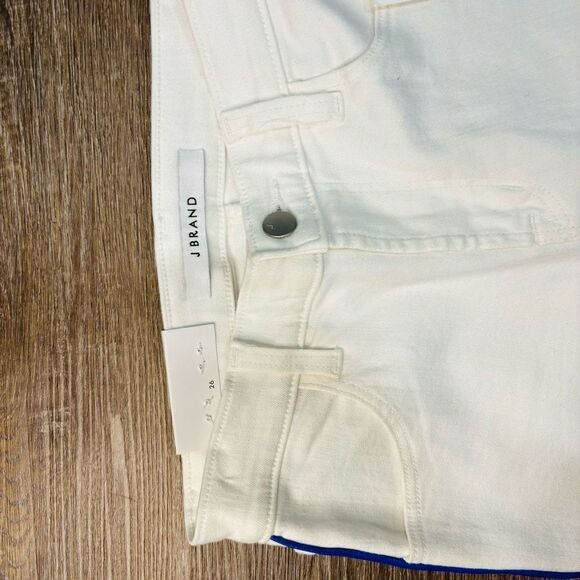 J BRAND Womens Alana High Rise Crop Denim Jeans White Blue Size 26​​ - Picture 3 of 7